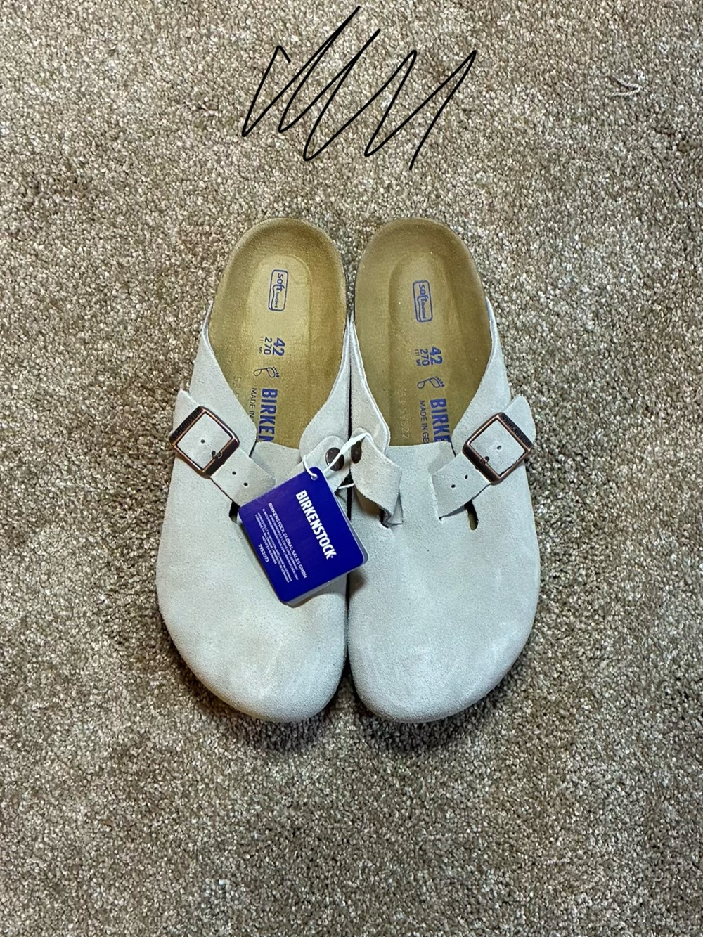 Birkenstock Boston Stone Coin Clogs EU 42 US 9